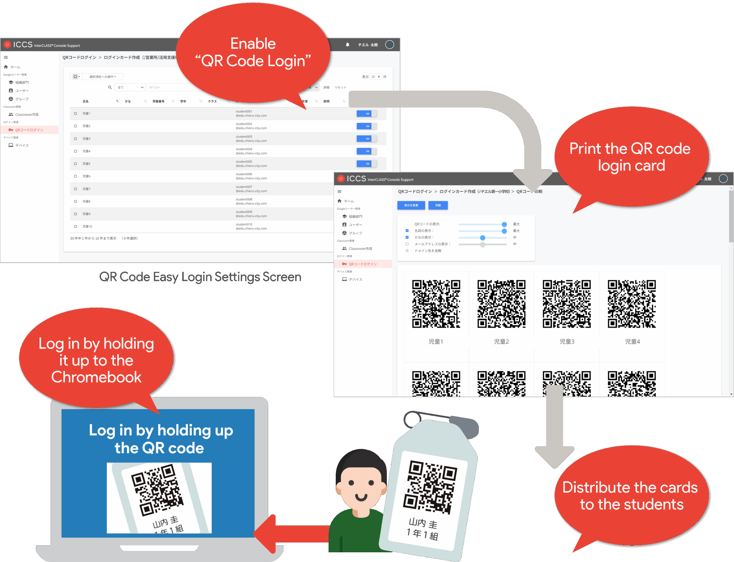 Chromebook のかんたんログイン